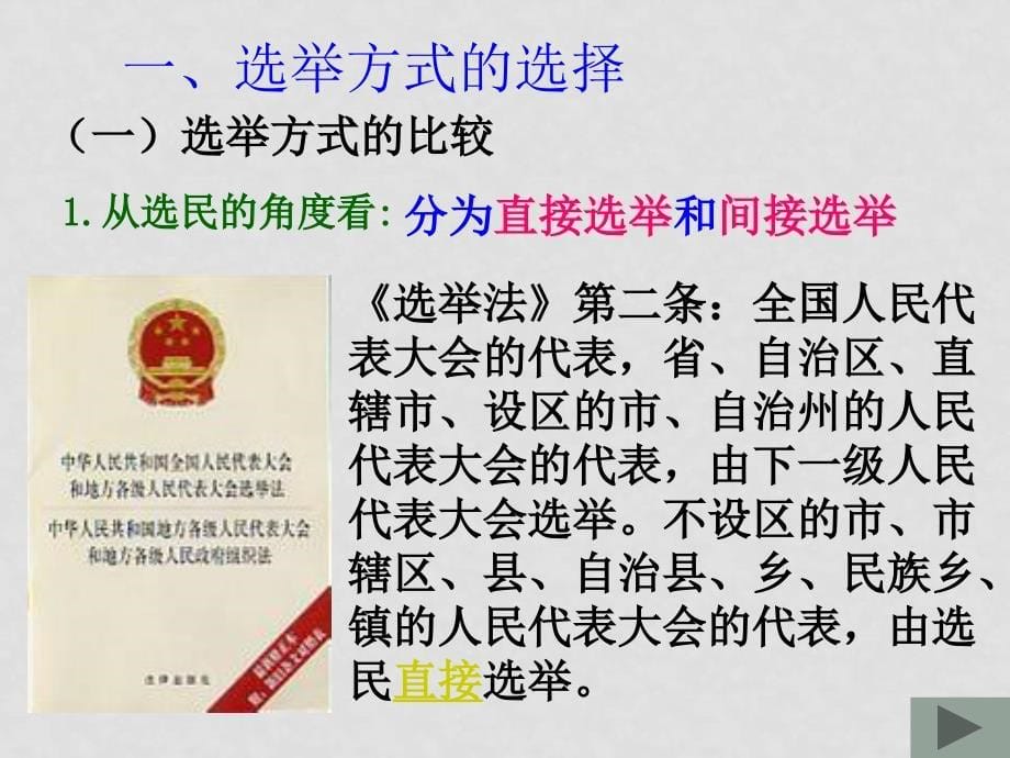 高中政治 2.1　民主选举：投出理性一票　课件2人教版必修2_第5页