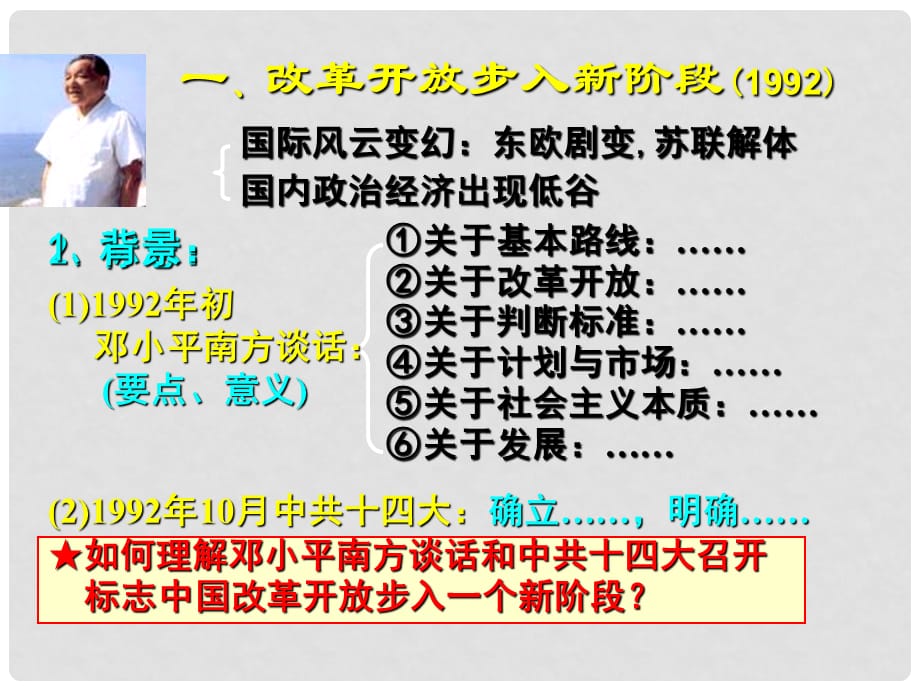 高中历史：3.3《走向社会主义现代化建设新阶段》课件（2）（人民版07版必修2）_第2页