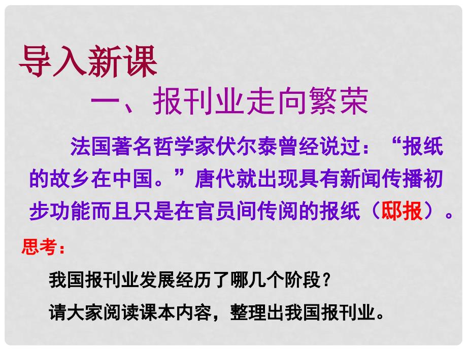 高中历史16课 大众传媒的变迁课件新人教版必修1_第3页