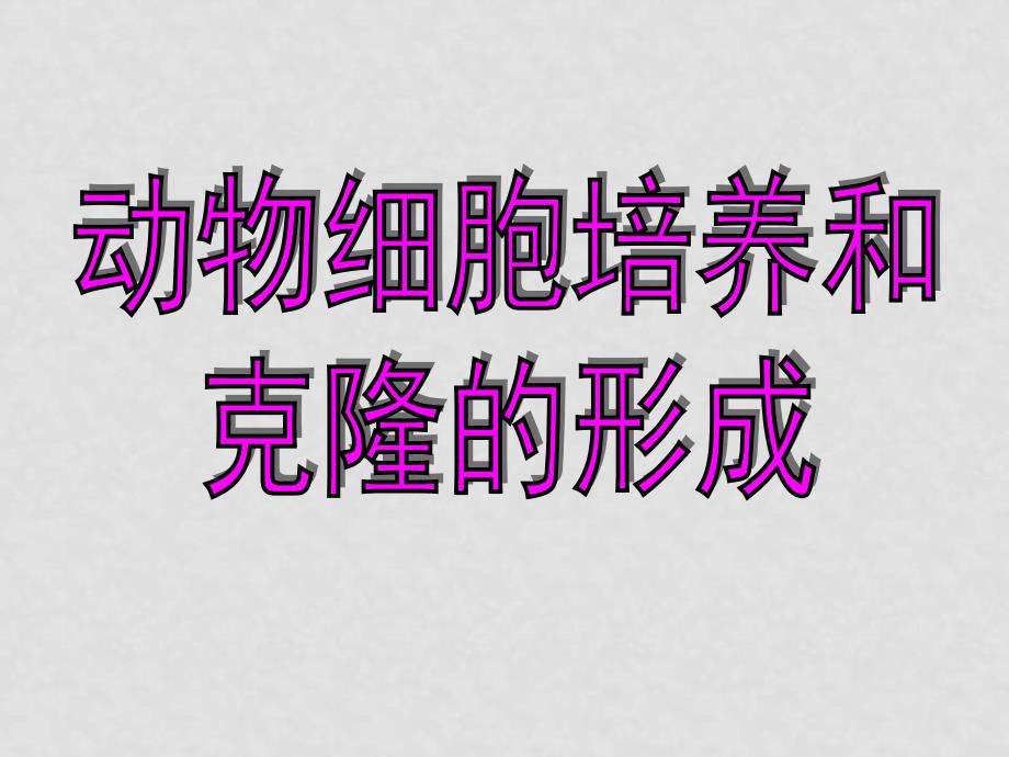 浙江省科学技术出版社 高中生物课件 全套13个选修三2.3动物细胞工程(浙科）_第3页