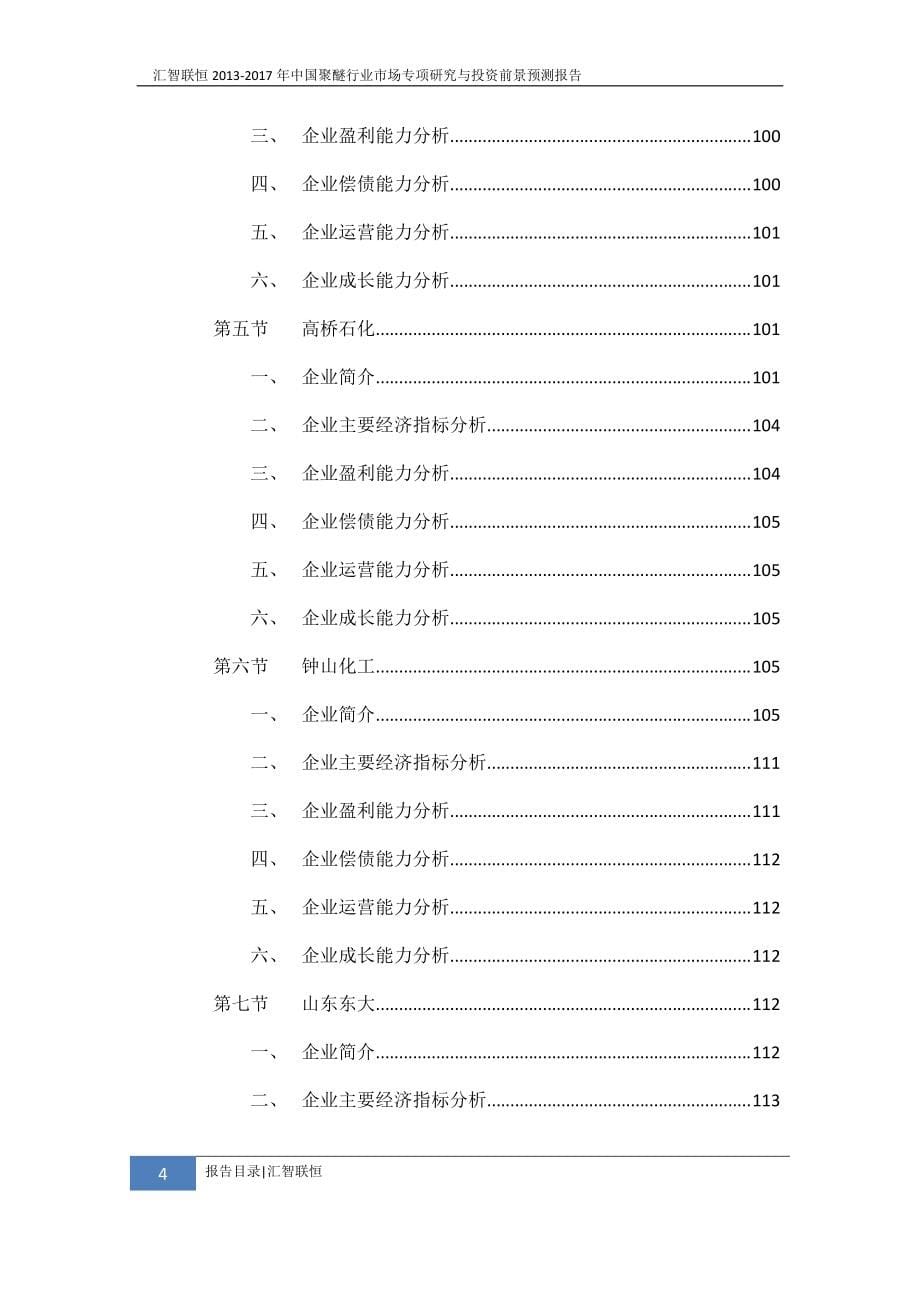 2013-2017年中国聚醚行业市场专项研究与投资前景预测报告_第5页