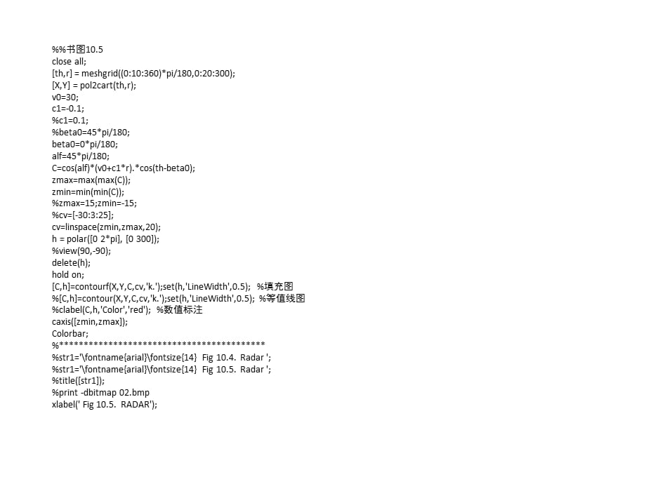 雷达气象学课件 Matlab画图举例图104和105_第3页