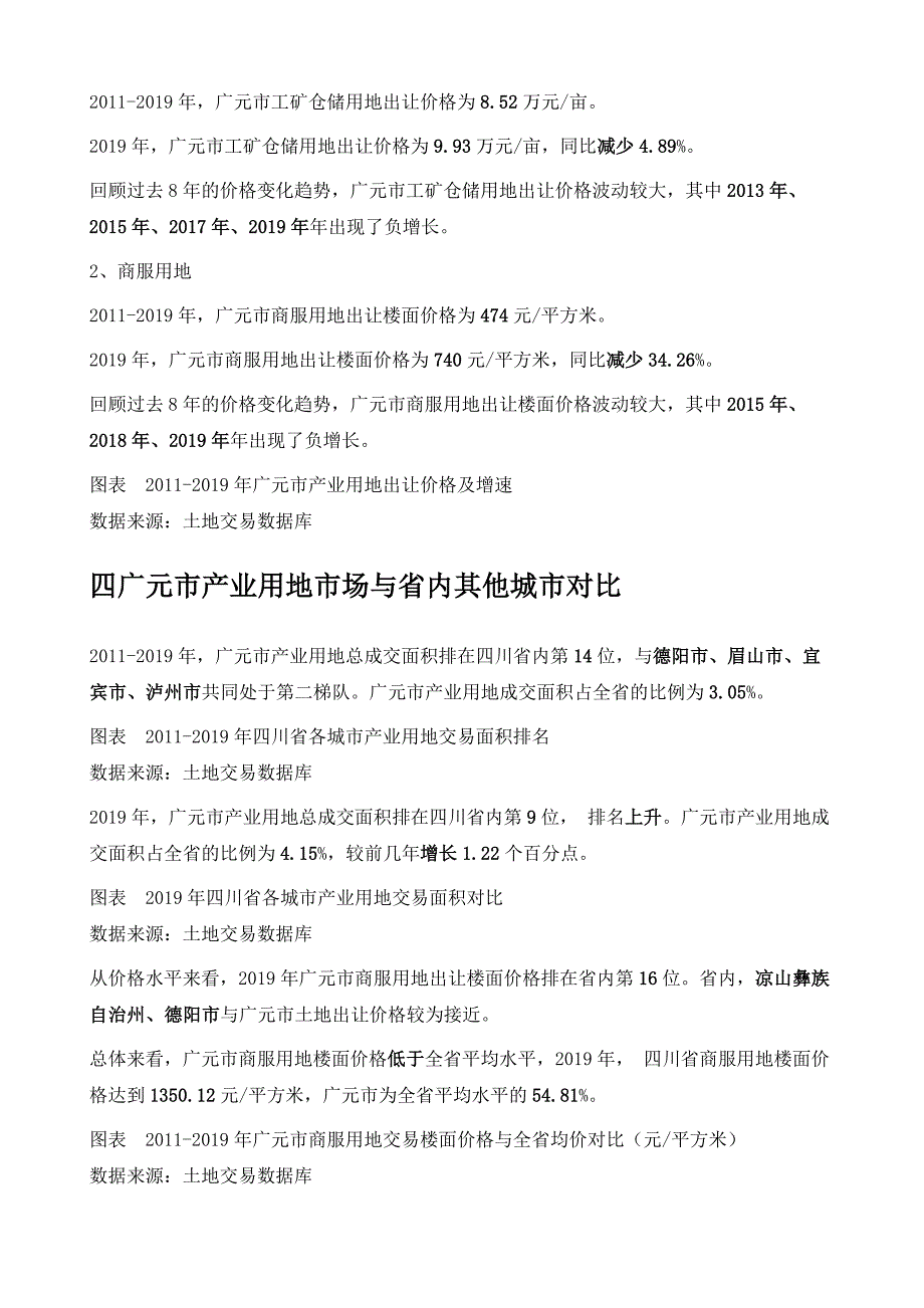 广元市产业用地市场交易深度分析报告_第4页