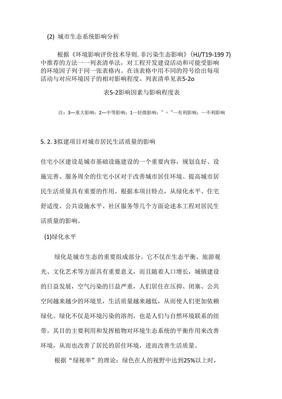 案例某小区建设项目运营期环境影响分析改_第5页