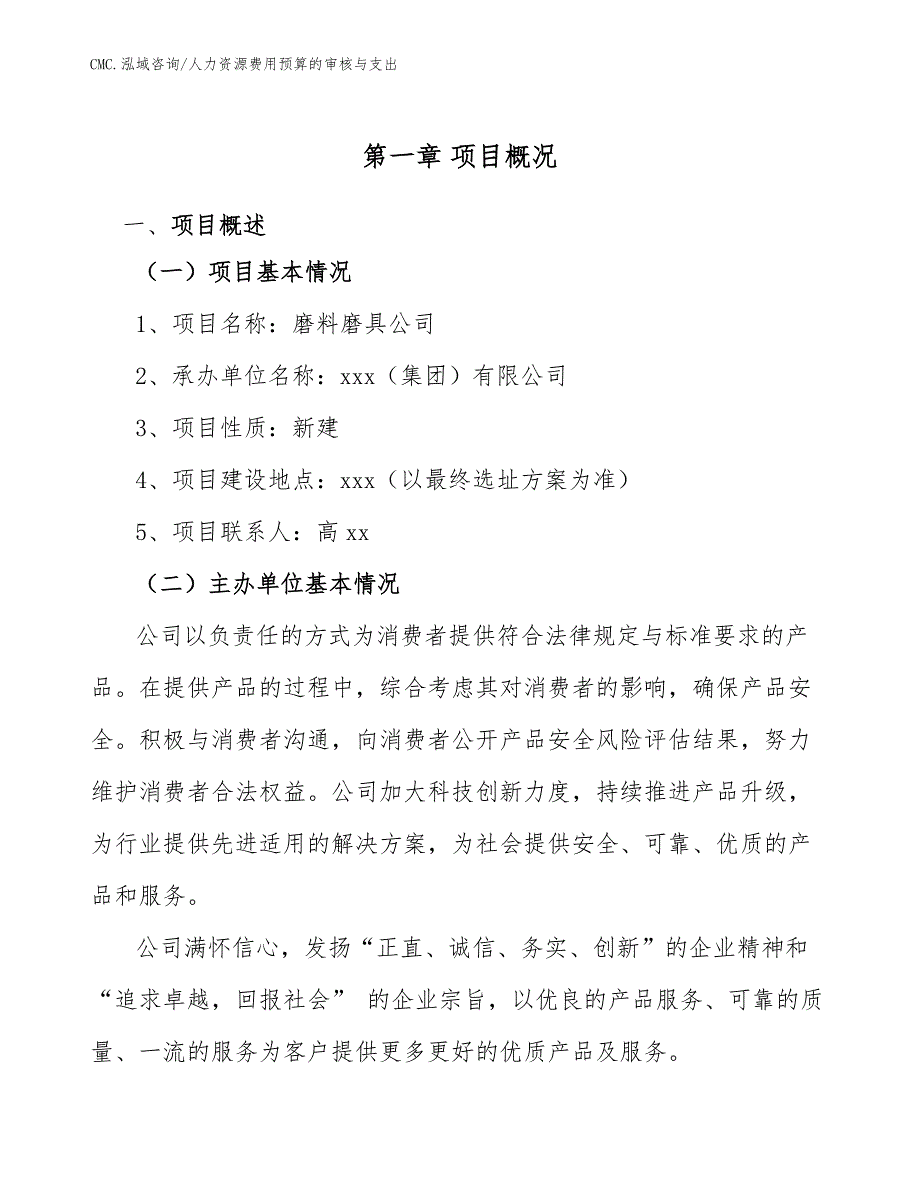 磨料磨具公司人力资源费用预算的审核与支出（模板）_第2页