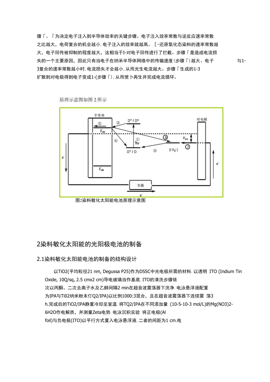 染料敏化太阳能的制备及性能分析_第2页