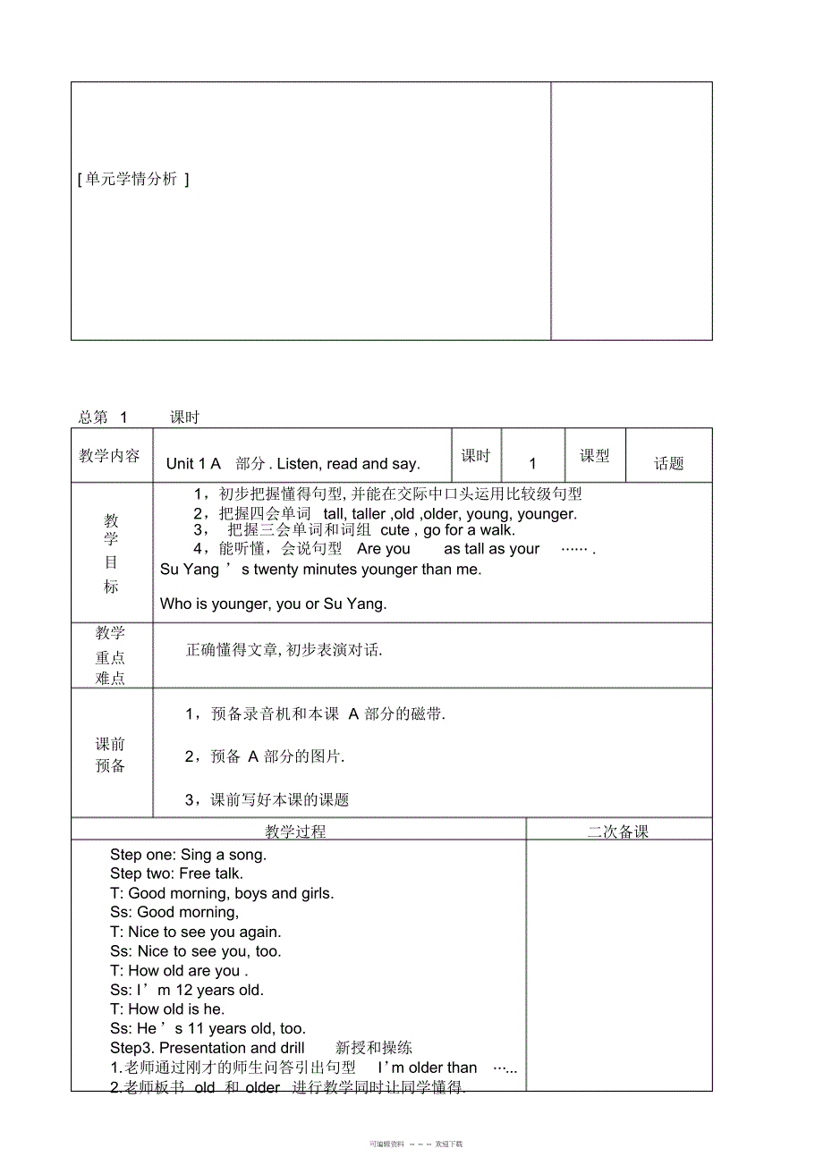 2022年牛津小学英语6B教案1_第2页