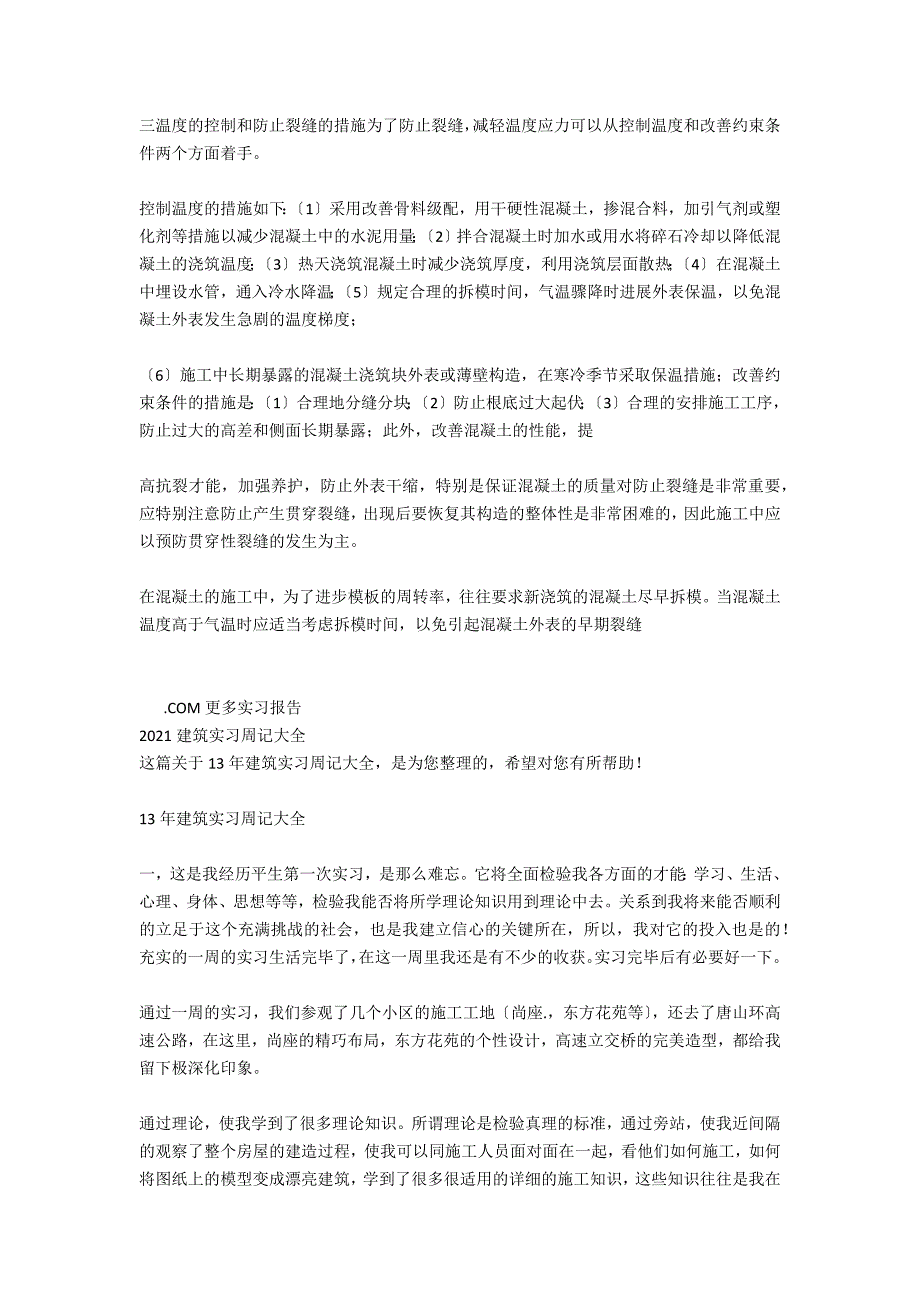 2020年度建筑实习周记大全_第3页