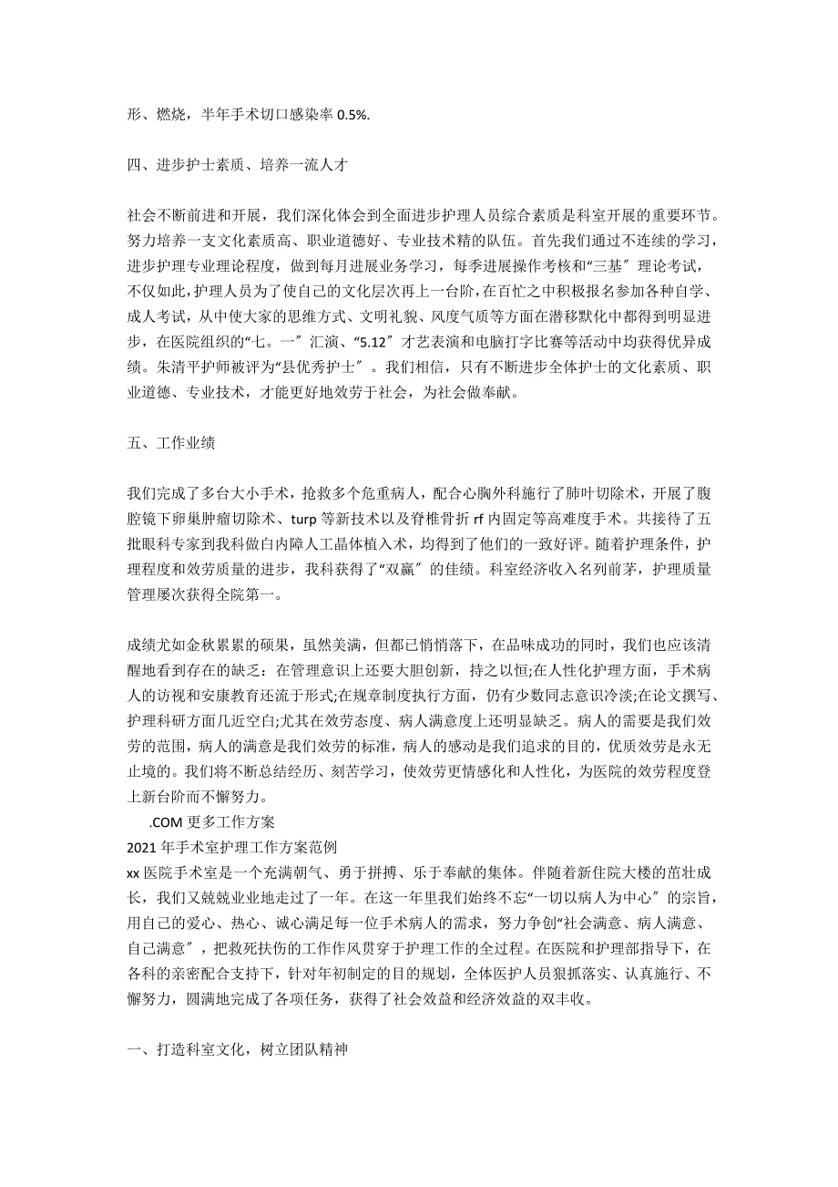 2021年手术室护理工作计划表范例_第2页