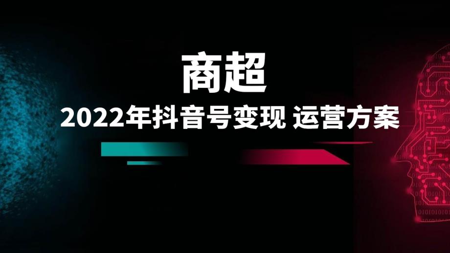 2022年商超类企业抖音号年度运营方案_第1页