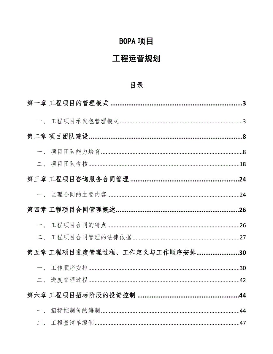 BOPA项目工程运营规划（范文）_第1页