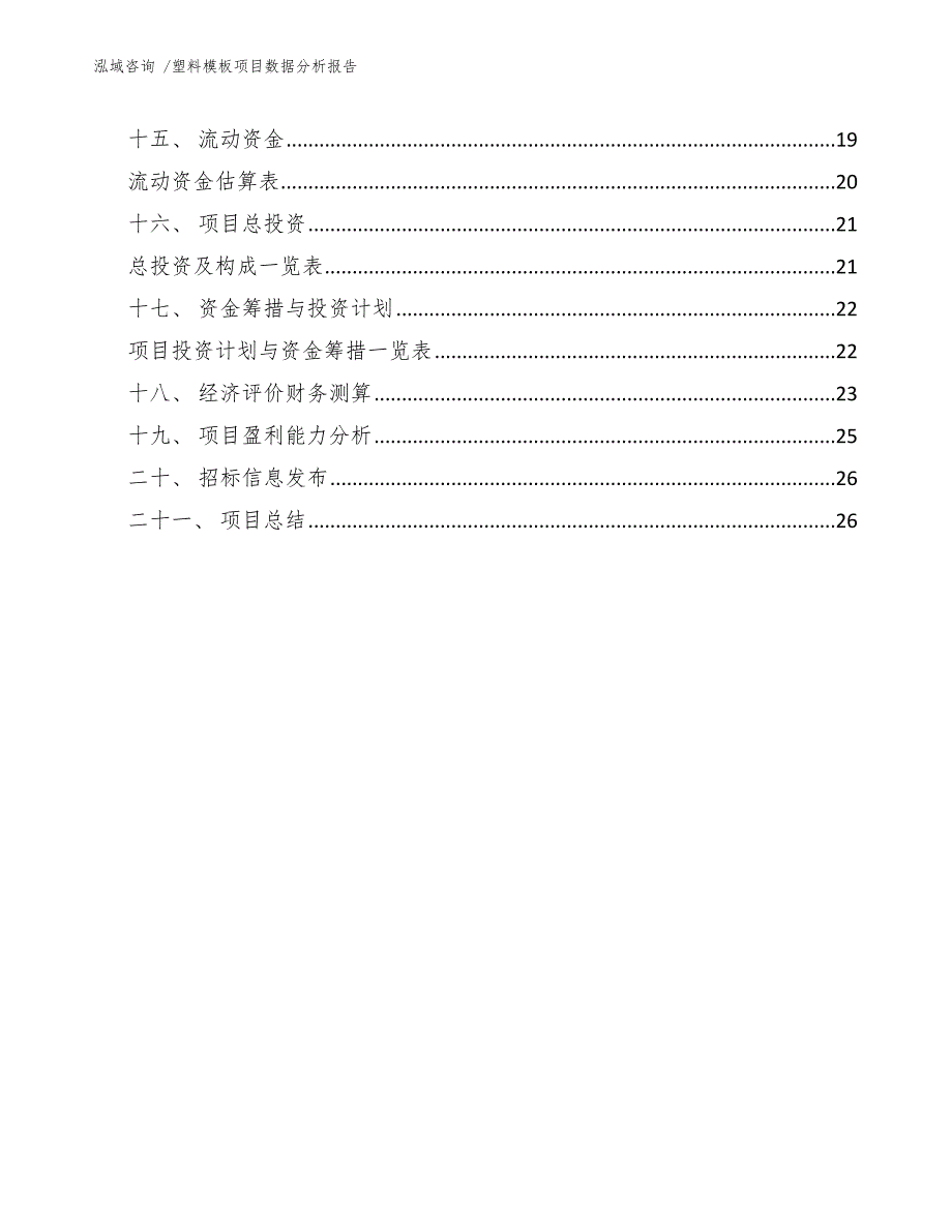 塑料模板项目数据分析报告（模板参考）_第3页