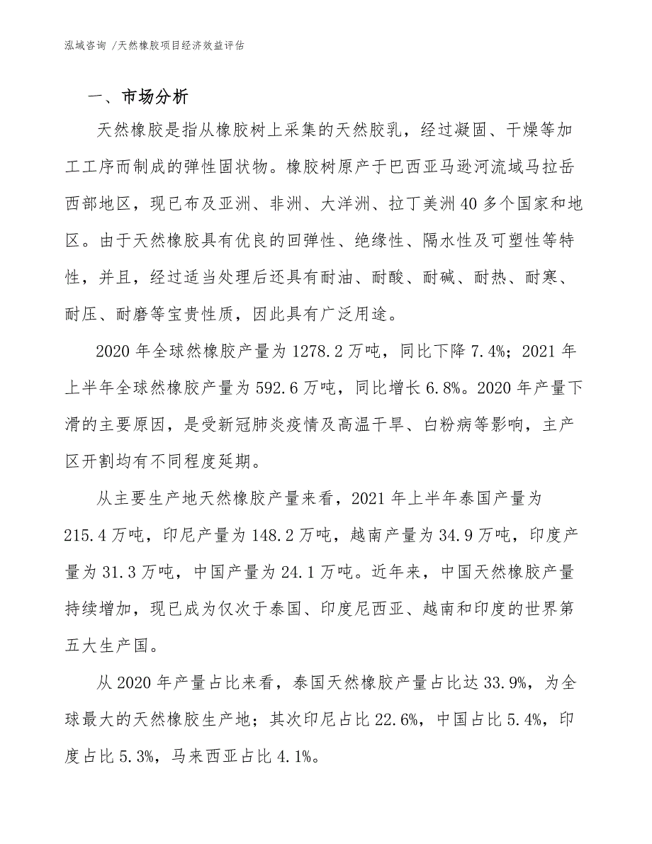 天然橡胶项目经济效益评估（模板）_第3页