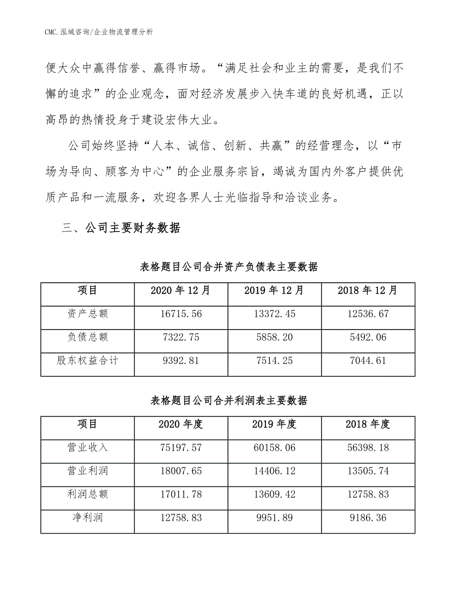 三氯异氰尿酸钠公司企业物流管理分析（范文）_第4页