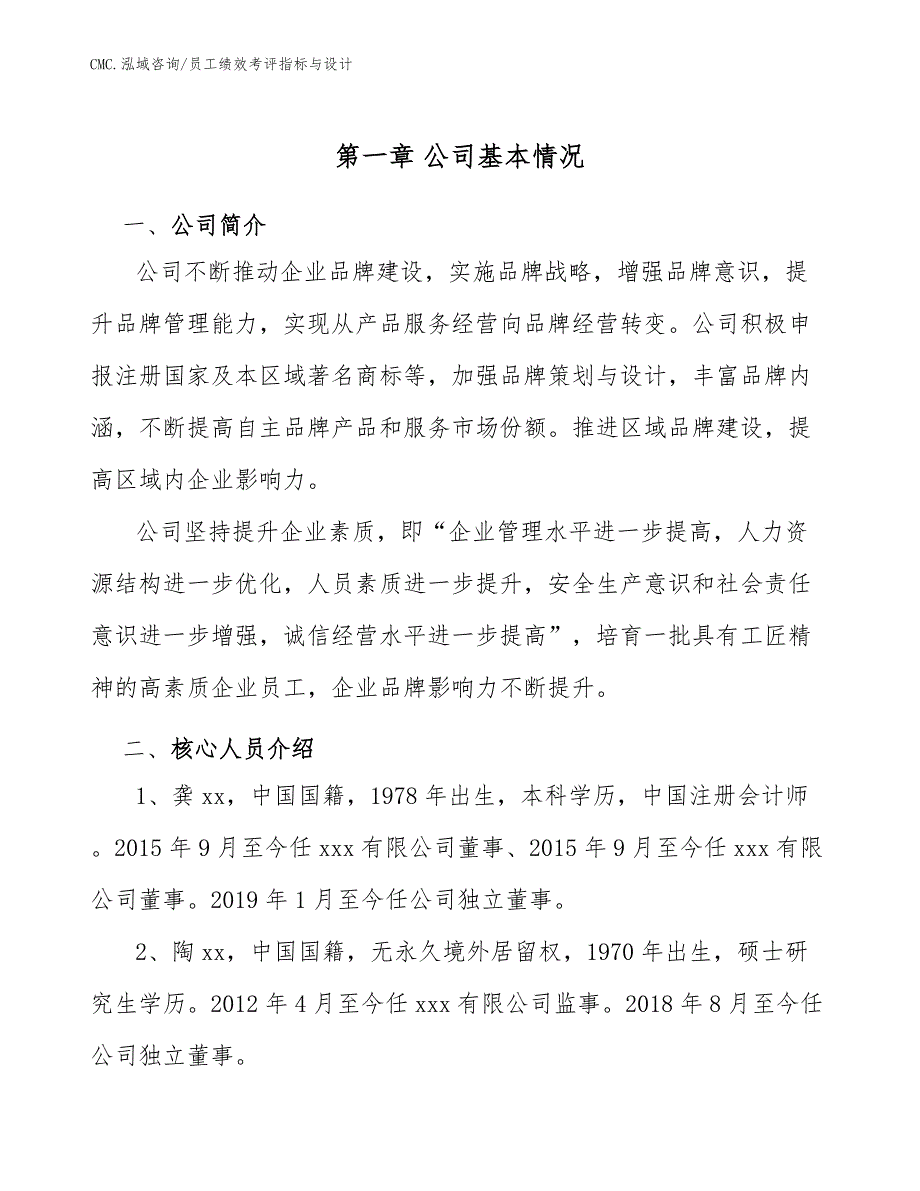 代餐粉公司员工绩效考评指标与设计（范文）_第2页