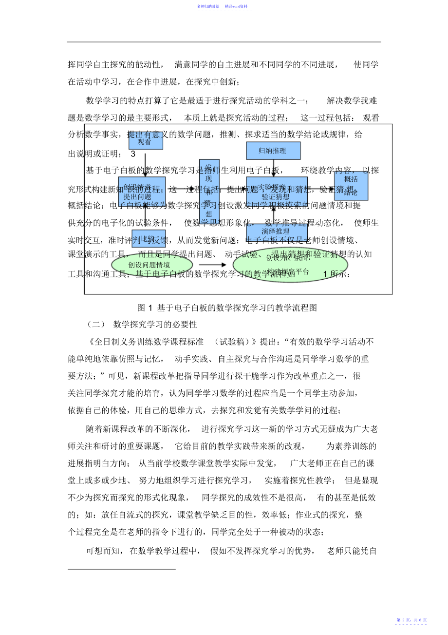 利用电子白板促进数学探究学习的策略研究杨_第2页