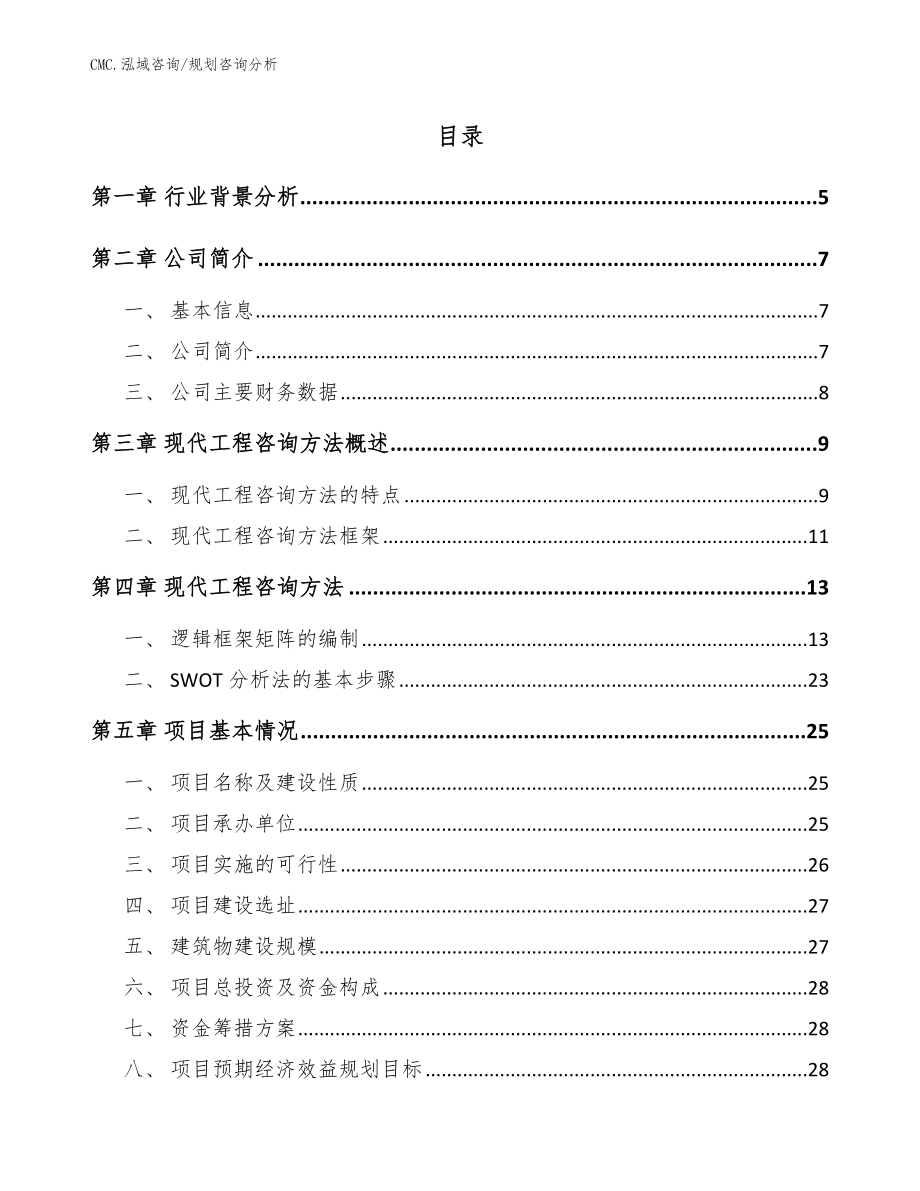 机械密封产品项目规划咨询分析（模板）_第2页