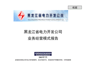 新华信-黑龙江省电力开发公司业务经营模式报告