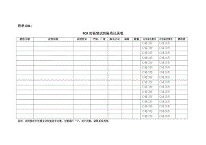 XX医院方舱PCR实验室试剂验收记录表