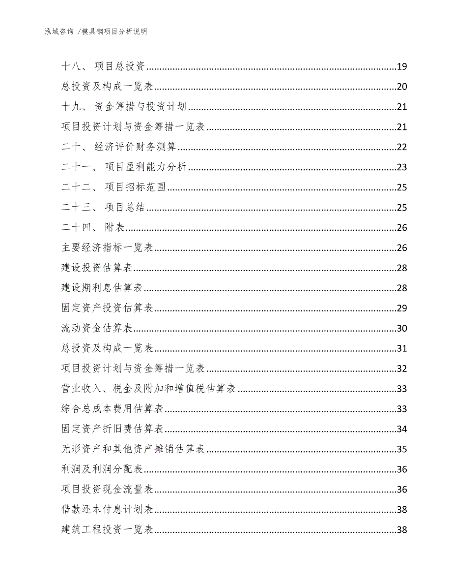 模具钢项目分析说明（范文参考）_第2页