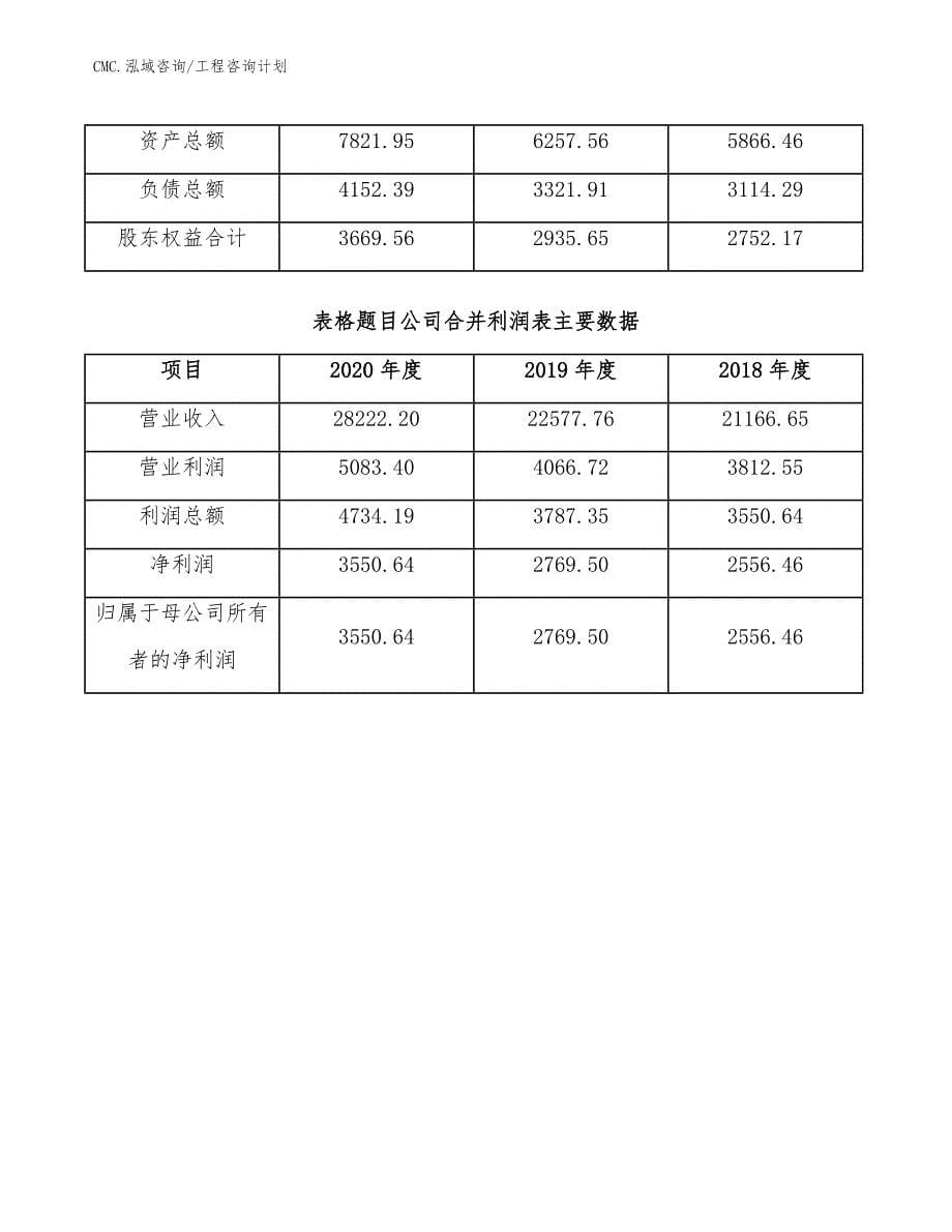 火锅底料公司工程咨询计划（模板）_第5页