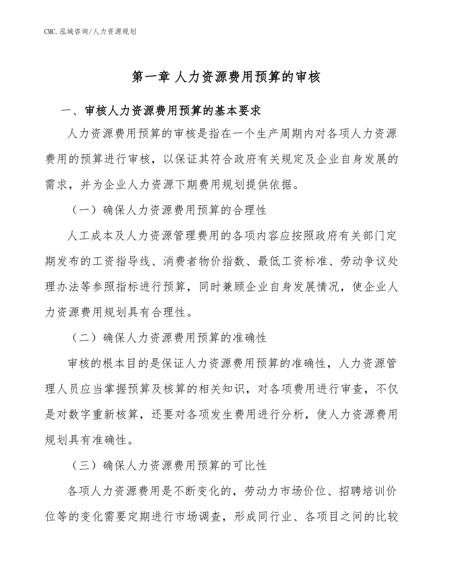 电致变色汽车后视镜项目人力资源规划（范文）_第3页