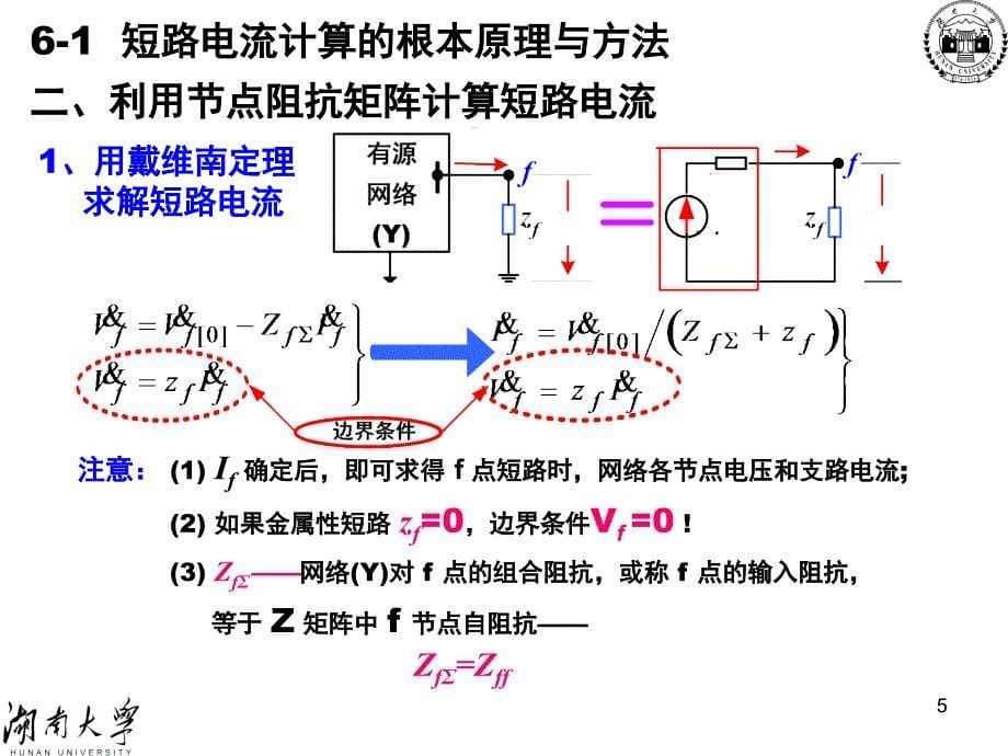 3(C-6)三相短路实用计算 - 电力系统 湖南大学_第5页