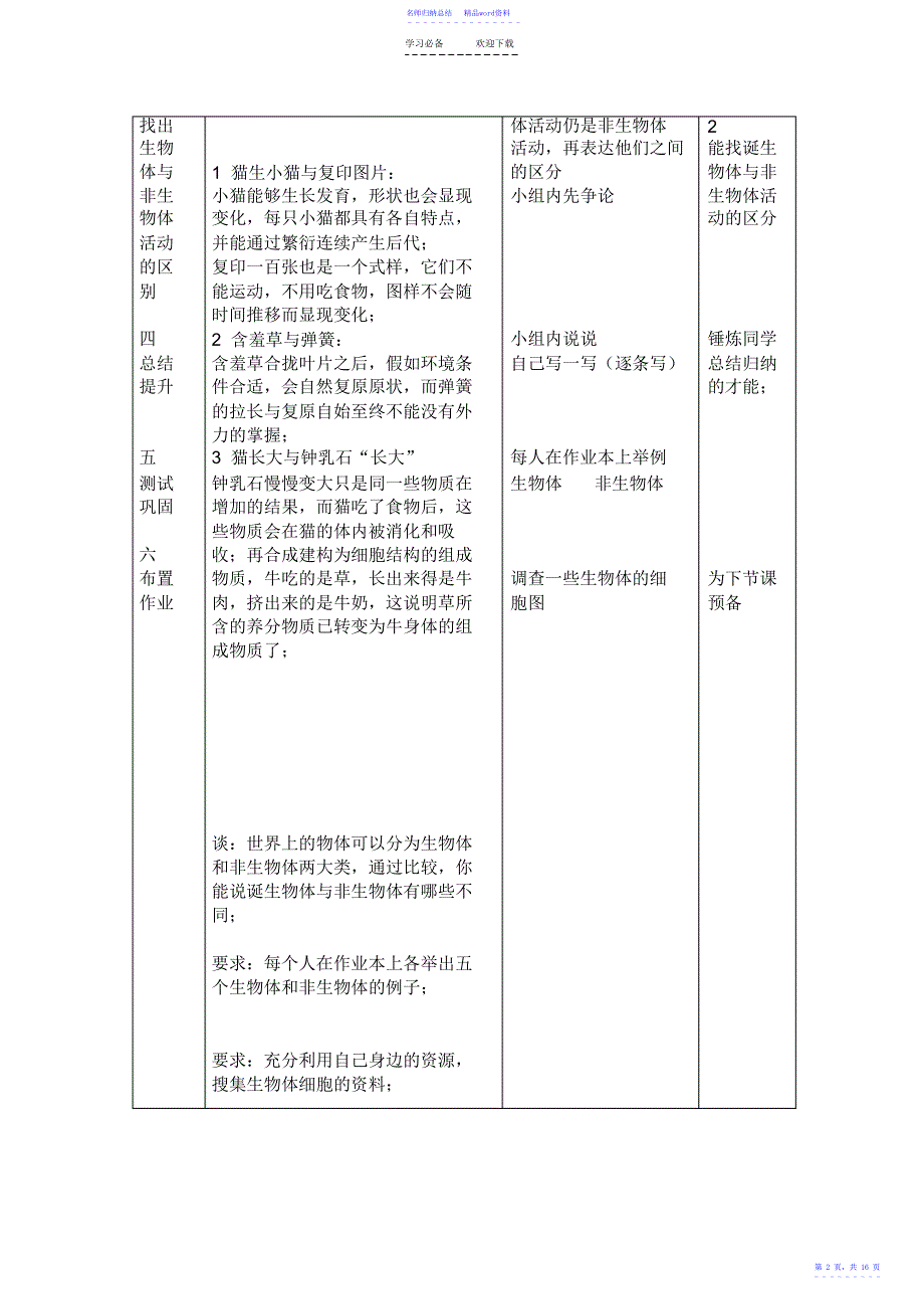 小学科学第八册教案2_第2页