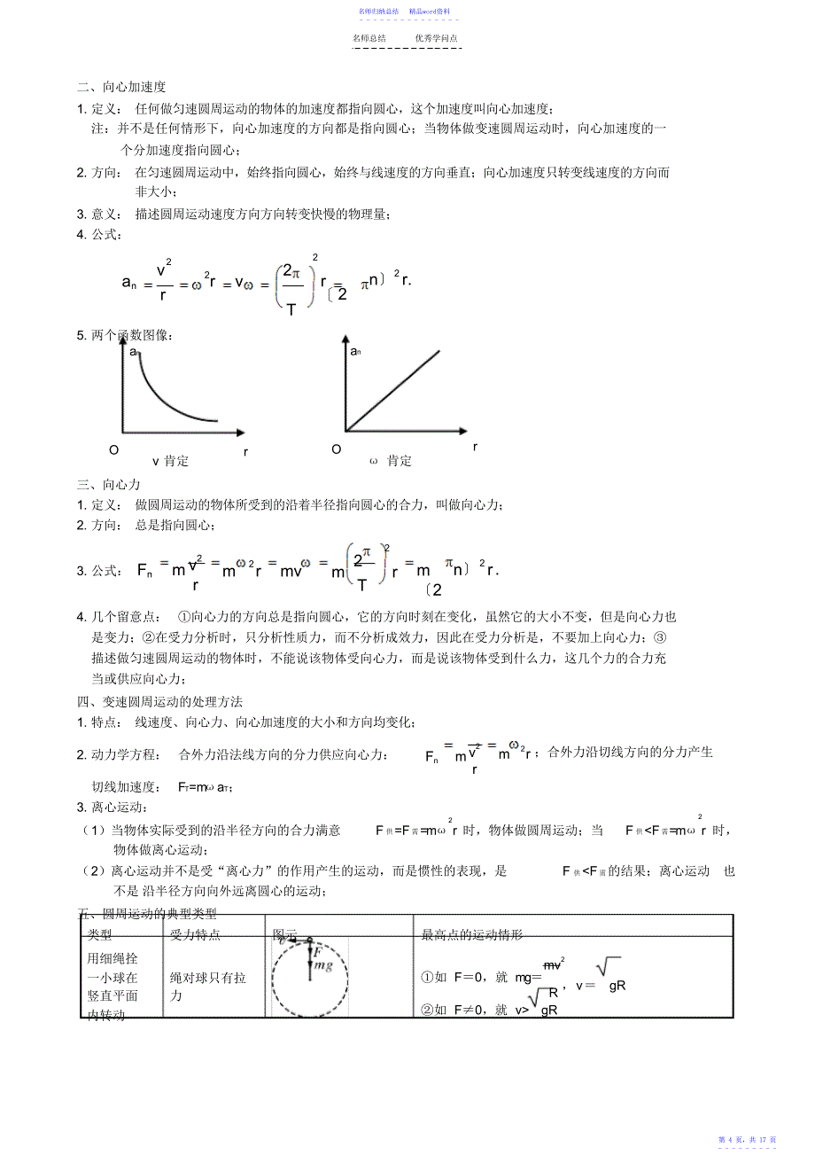 必修二物理知识点总结精编_第4页