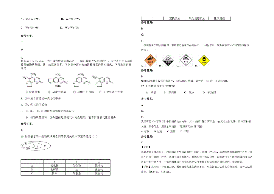 2022年河北省保定市涞水县镇厂中学高一化学期末试卷含解析_第2页