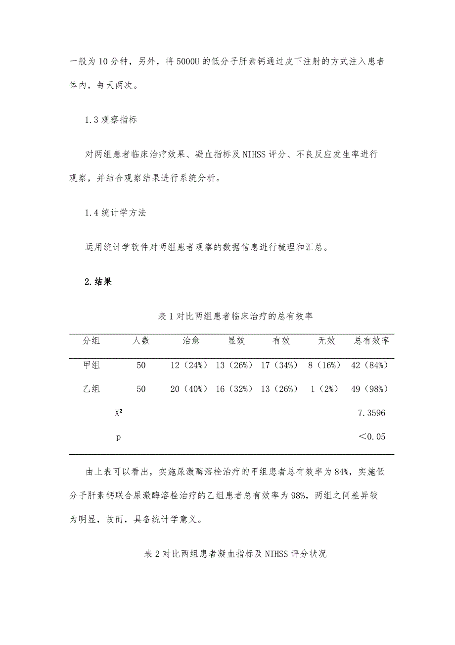 研究低分子肝素钙联合尿激酶溶栓治疗脑血栓的临床价值_第4页