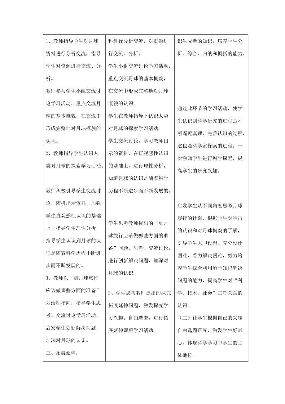 六年级科学上册 第四单元 太阳、地球和月亮 19登上月球教案 青岛版六三制-青岛版小学六年级上册自然科学教案_第2页