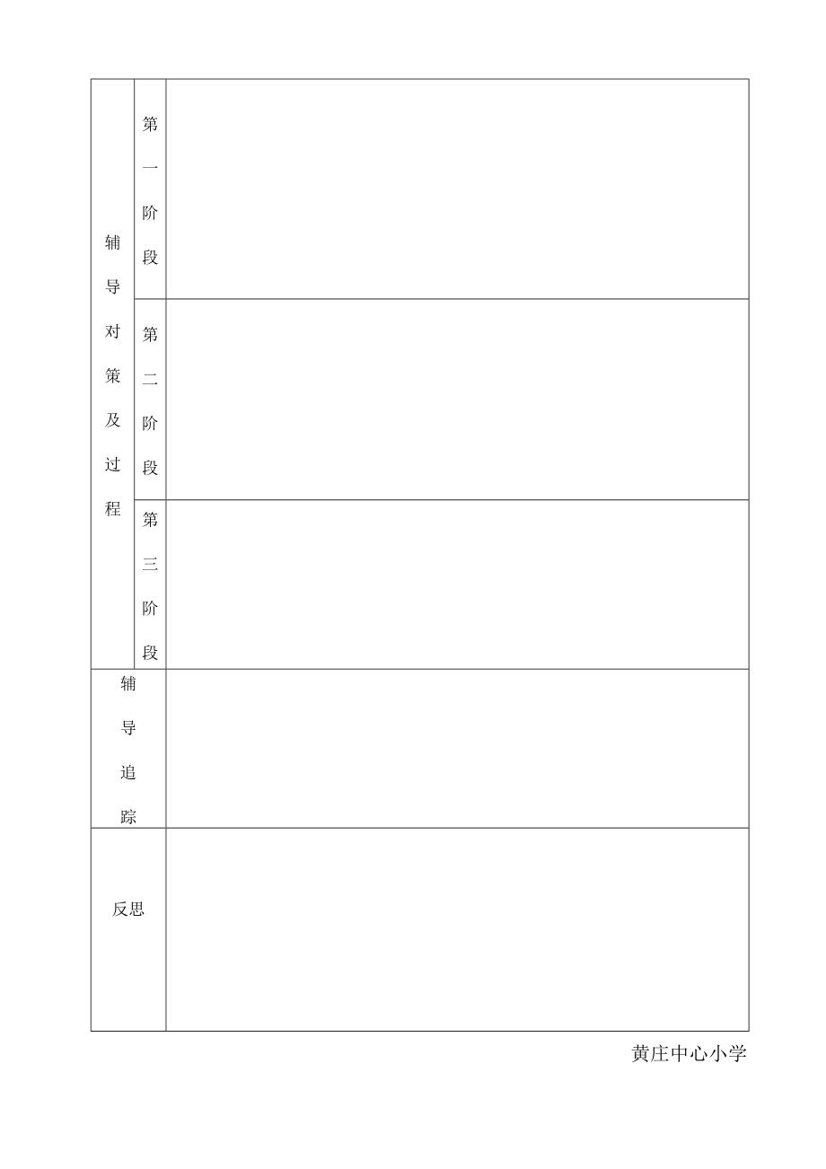 黄庄小学心理健康教育个案辅导记录表_第2页