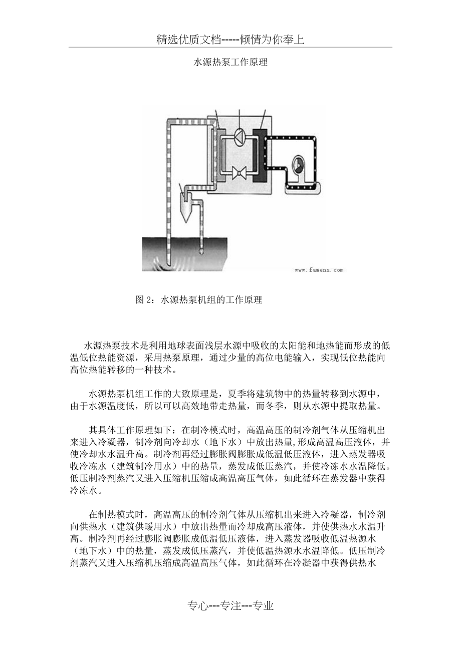 水源热泵工作原理(共2页)_第1页