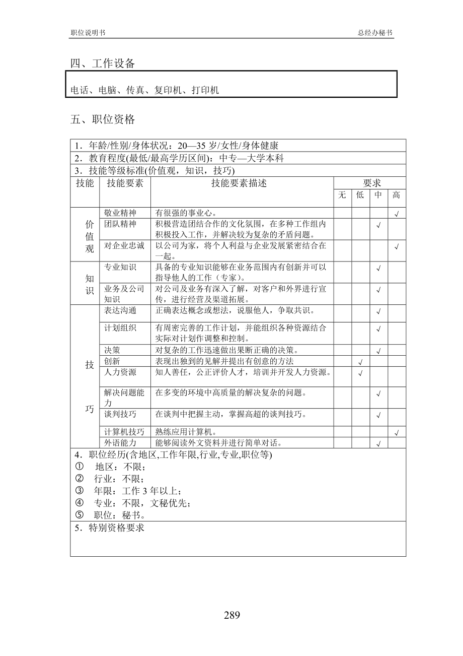 2022年北京欣和投资管理有限责任公司管理咨询报告总经办秘书_第2页