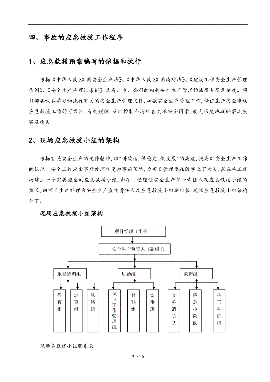 施工应急处置预案专项工程施工组织设计方案二合同范本_第4页