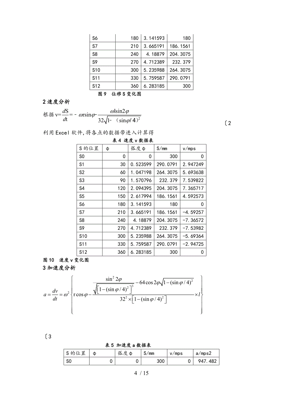 单缸四冲程柴油机设计和静力分析报告_第4页