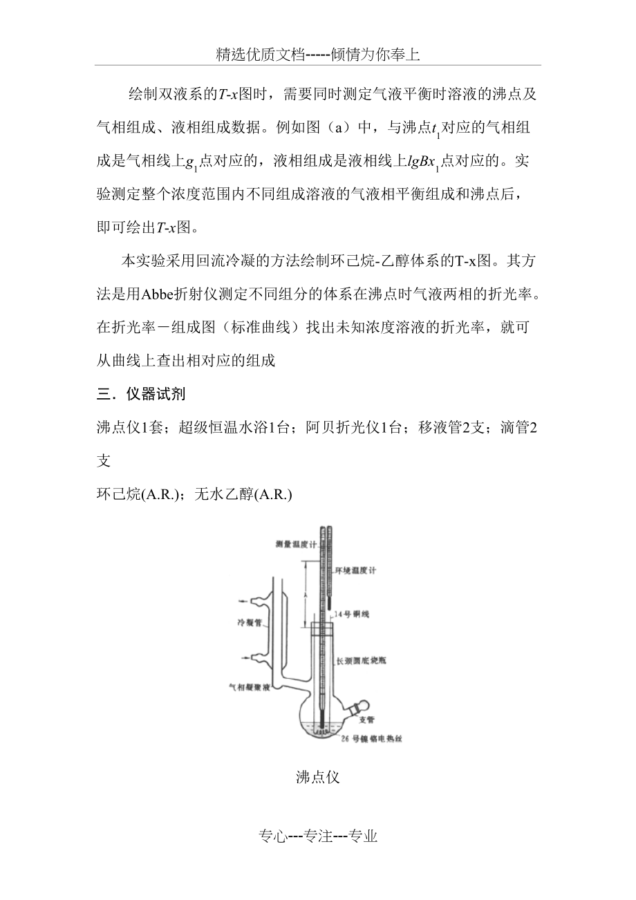 实验---环己烷-乙醇双液系沸点相图(共6页)_第3页