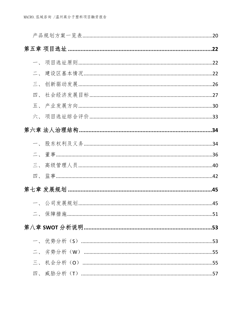 温州高分子塑料项目融资报告_参考范文_第2页