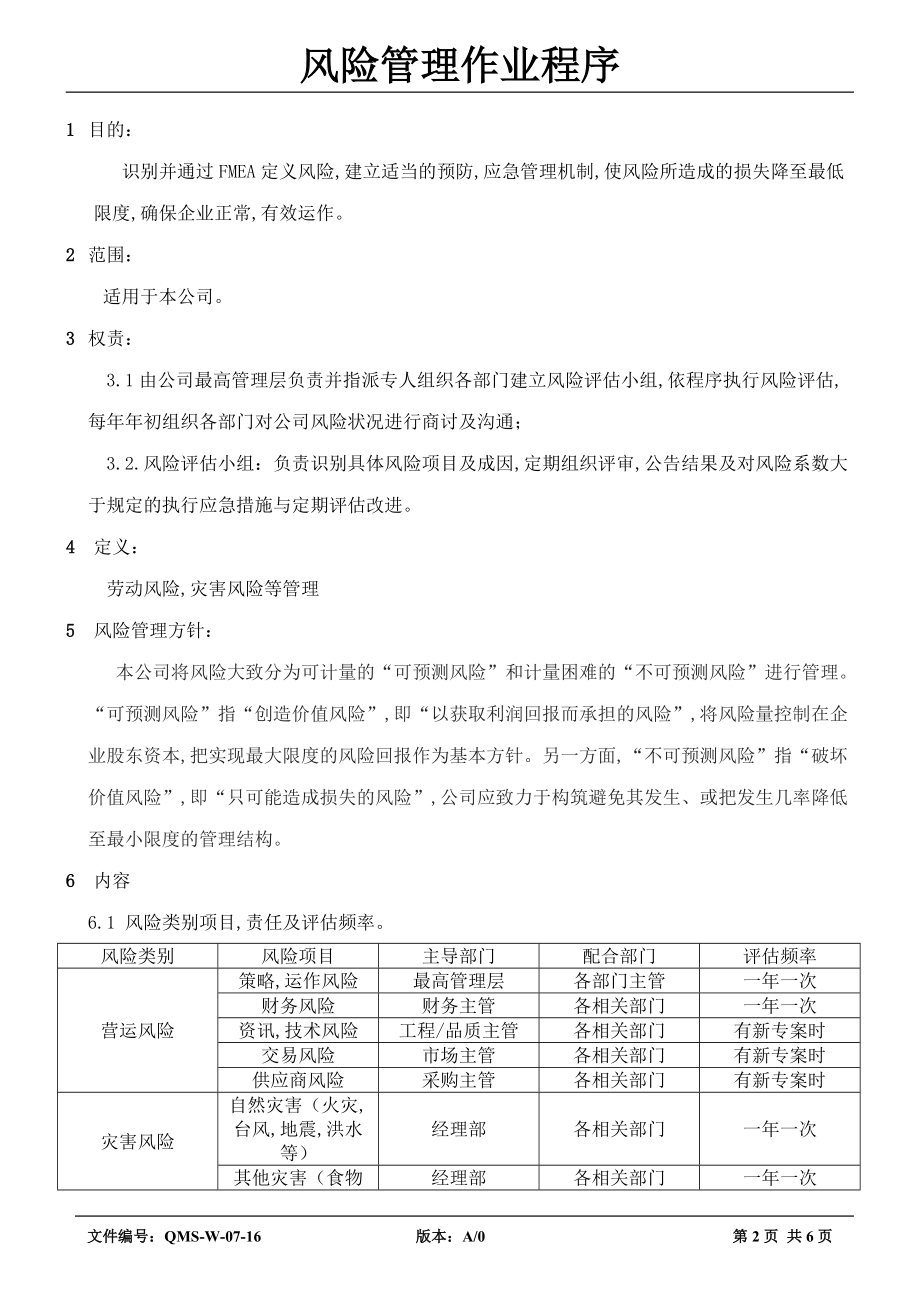 风险管理作业程序_第2页