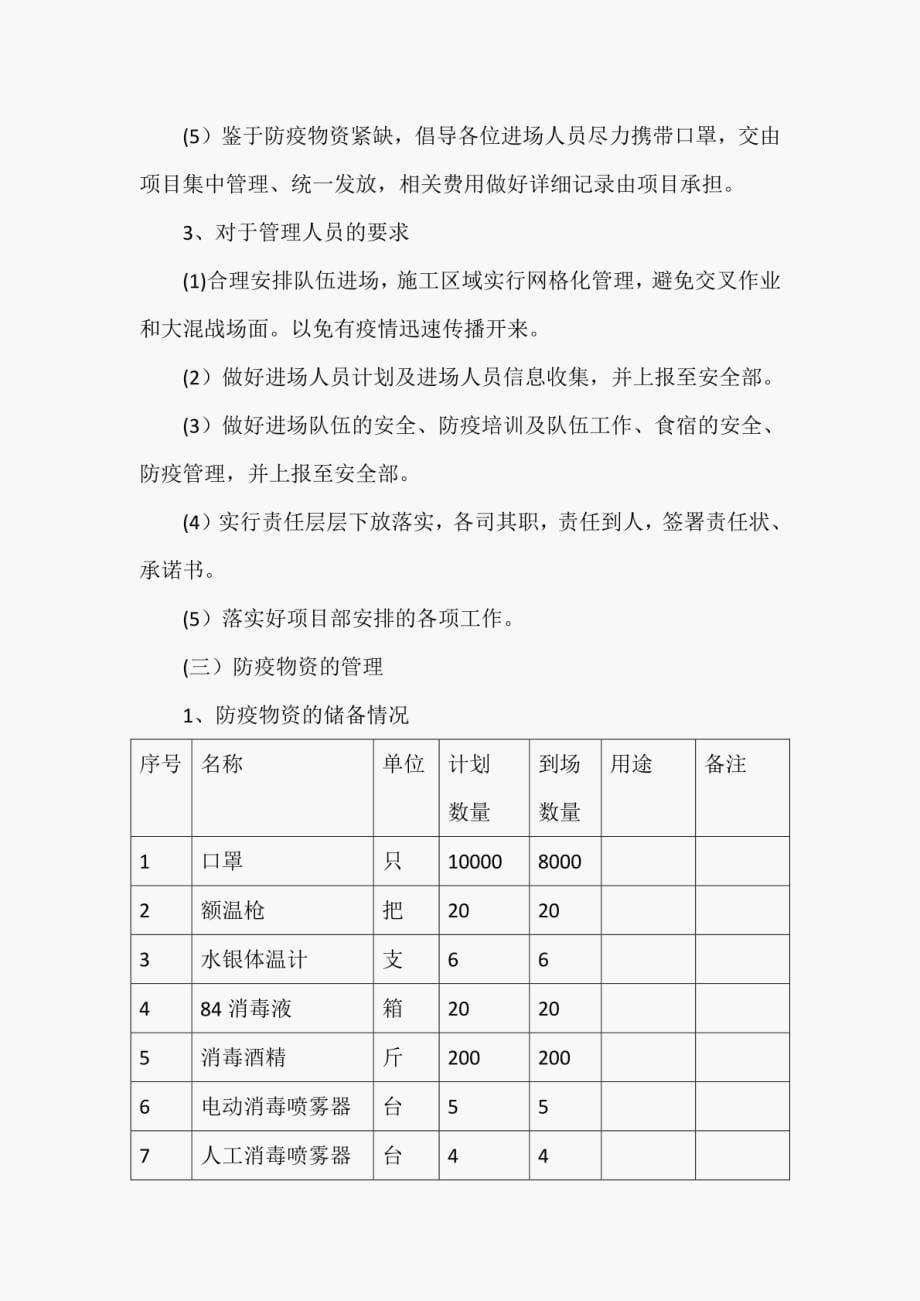 施工单位（工地）2022年节后复工疫情防控方案5篇汇编_第5页