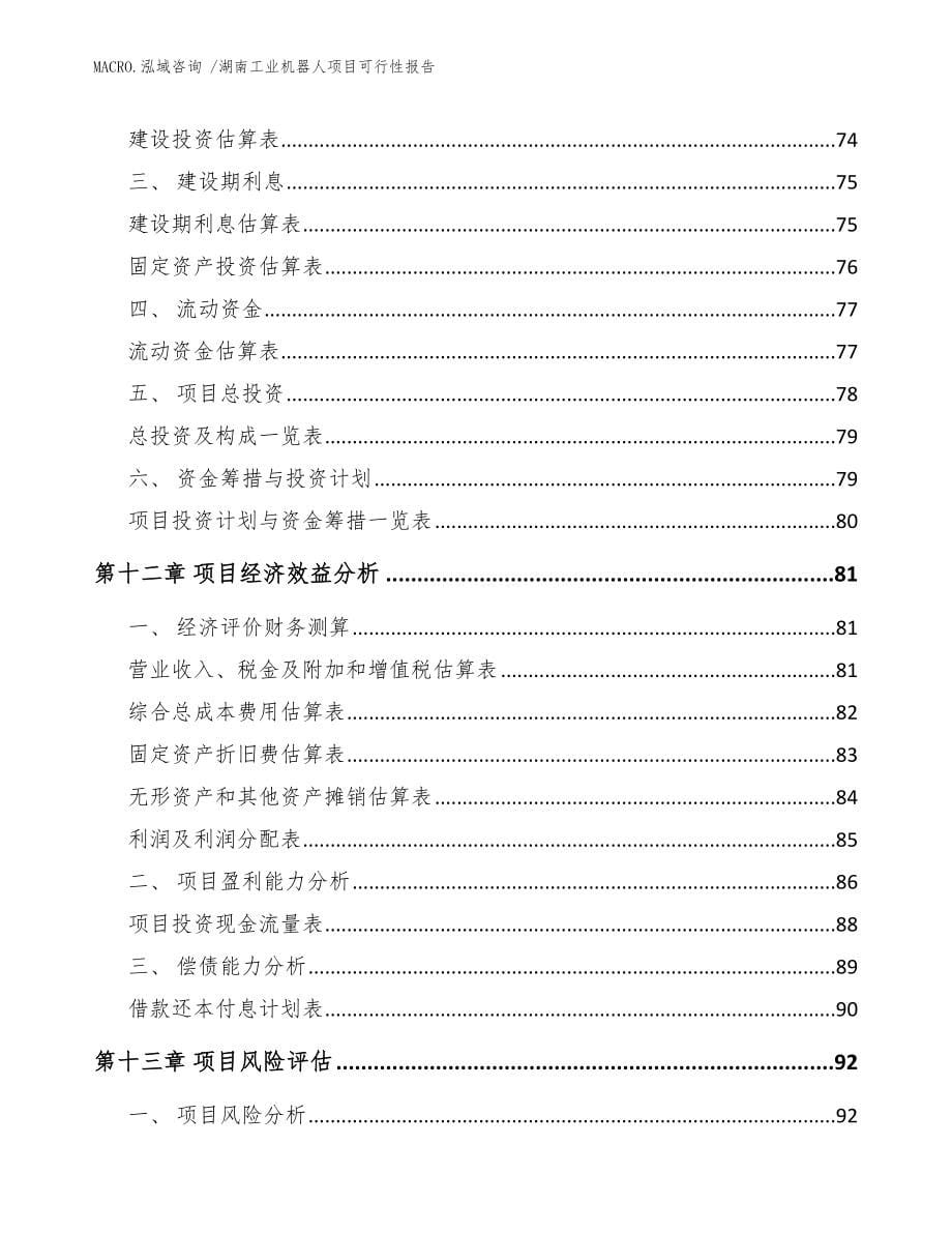 湖南工业机器人项目可行性报告模板参考_第5页