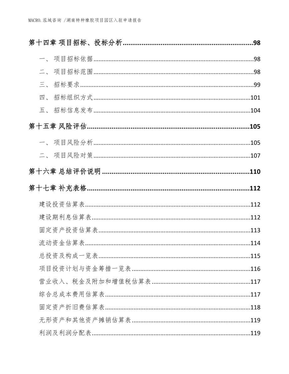 湖南特种橡胶项目园区入驻申请报告参考模板_第5页