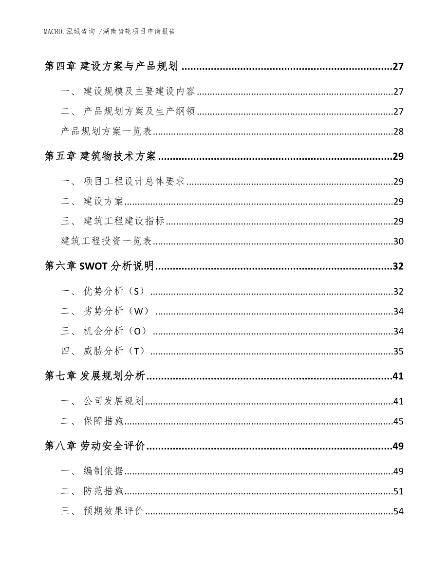 湖南齿轮项目申请报告（模板范文）_第2页