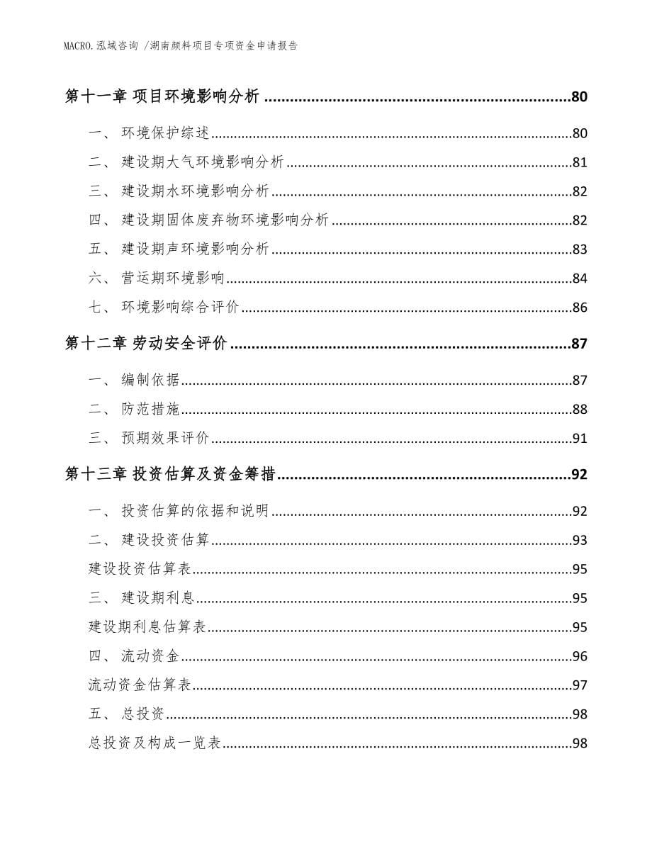 湖南颜料项目专项资金申请报告范文_第5页