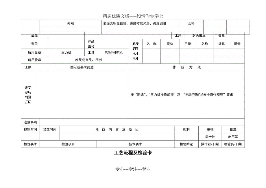 实用工艺流程及检验卡(共14页)_第3页