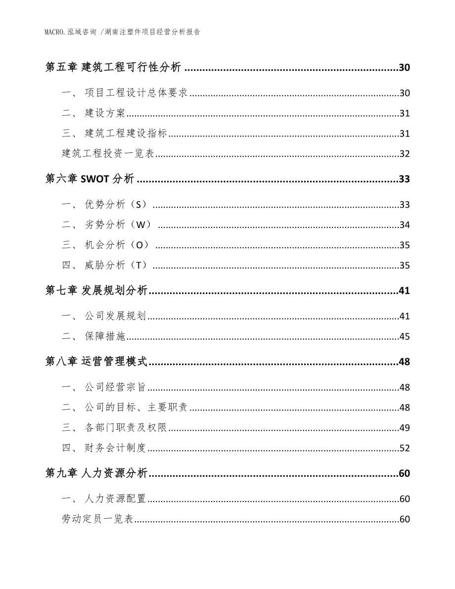 湖南注塑件项目经营分析报告模板_第5页