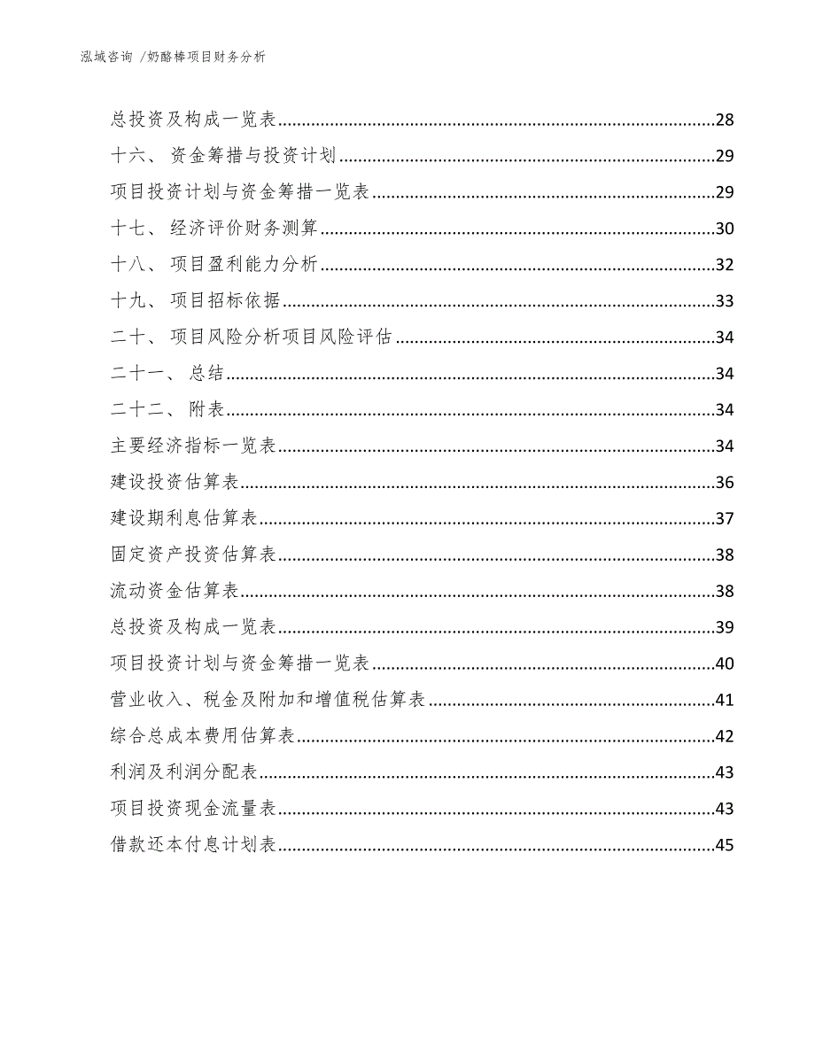 奶酪棒项目财务分析（范文参考）_第2页