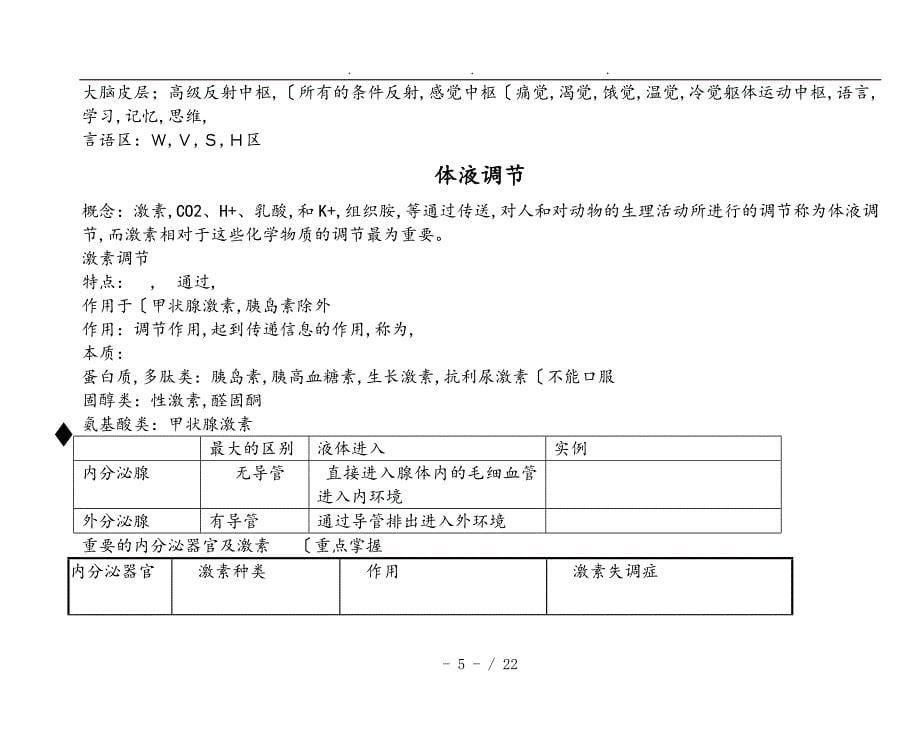 高中生物必修三知识点总结（填空形式)_第5页