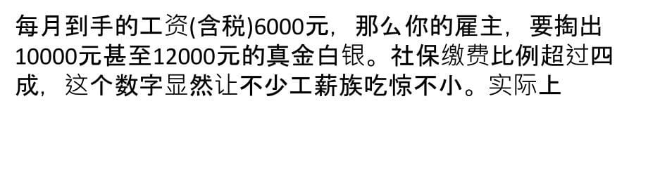 险金占工资额近半养老保险缴费水平偏高_第5页